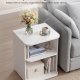 VASAGLE Sengebord, Snapsemble Superfast Assemble, 3-lags sidebord med �bne hylder, Lav til sovev�relse, stue, sm� rum, 30 x 35 x 45 cm, Cloud White LET123WE01