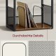 VASAGLE Pladespillerstativ, 3-lags sidebord, vinylpladeopbevaring op til 100 albums, sidebord til stue, sovev�relse, rustik brun LET275K01