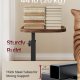 VASAGLE Sofasidebord, C-formet endebord, Natbord, til sm� rum, Justerbar h�jde, til stue, sovev�relse, 30 x 40 x 69 cm, Valn�ddebrun og bl�ksort, LET363M101