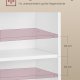 VASAGLE Custos Collection - Natbord med �bne rum, sidebord med justerbar hylde, dobbelt anvendelse, nem montering, til sovev�relse, stue, Cloud White LET666WB01