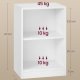 VASAGLE Custos Collection - Natbord med �bne rum, sidebord med justerbar hylde, dobbelt anvendelse, nem montering, til sovev�relse, stue, Cloud White LET666WB01