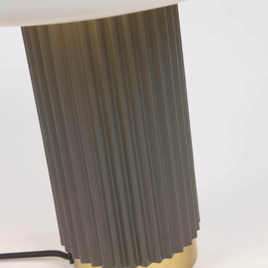 KAVE HOME Serenella bordlampe - hvit, grnn og gull metall