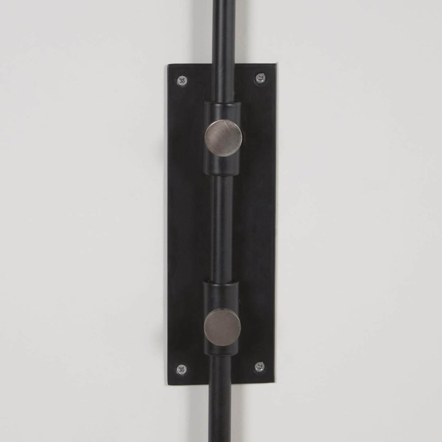 KAVE HOME Eleazar vegglampe - svart metall