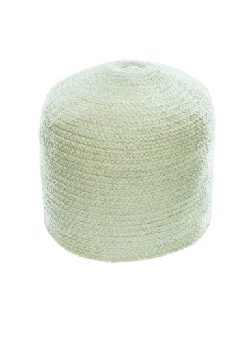 KAVE HOME Daiana rund bomullspuff i grnt 40 cm