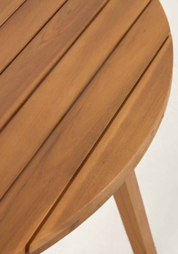 KAVE HOME Vilma hagebord, rundt - naturlig akasietre (90)