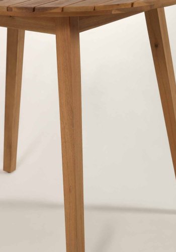 KAVE HOME Vilma hagebord, rundt - naturlig akasietre (90)