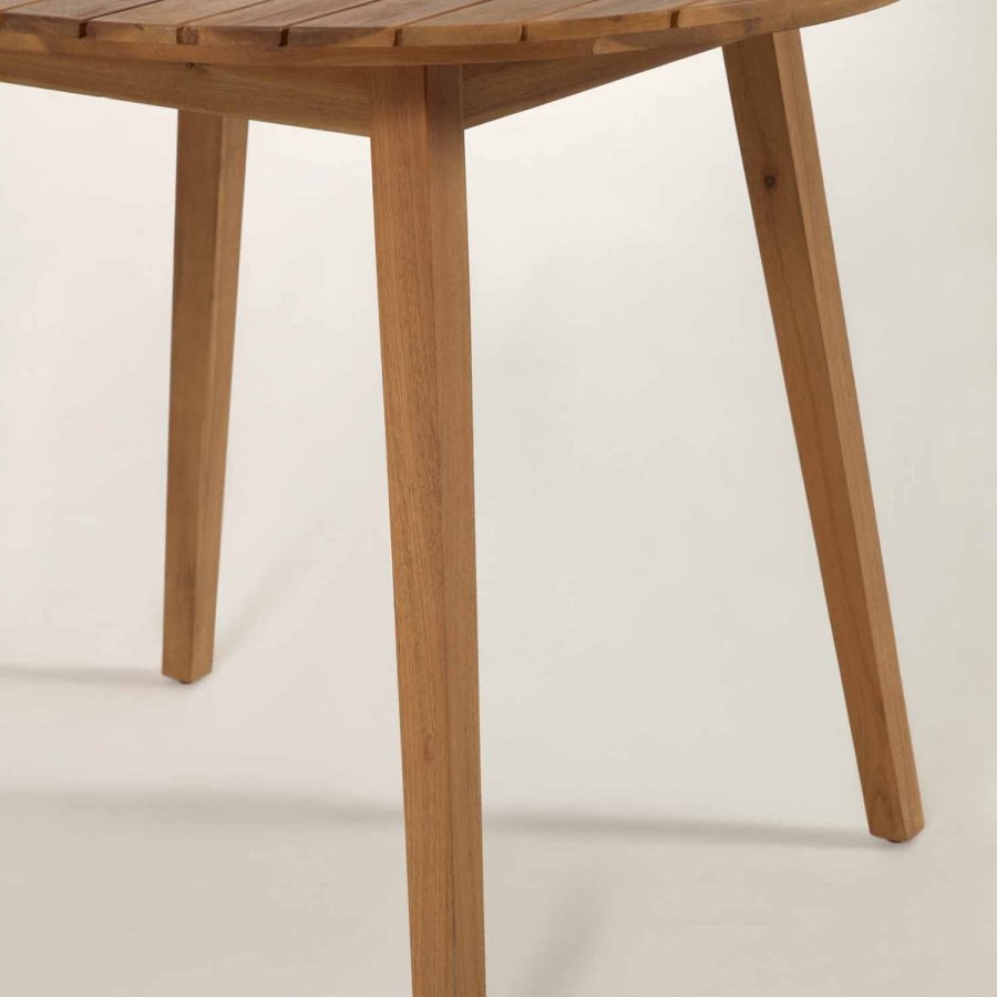 KAVE HOME Vilma hagebord, rundt - naturlig akasietre (90)