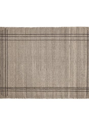 KAVE HOME Eneo gulvteppe, med dusker, rektangulrt - brun ull/bomull/polyester (160x230)