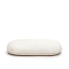 KAVE HOME Codie husdjurskudde, oval - vit p&auml;ls bomull/polyester (80x50)