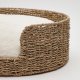 KAVE HOME Codie kj�ledyrpute, oval - hvit pels bomull/polyester (80x50)