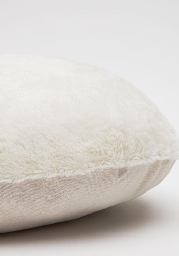 KAVE HOME Codie kjledyrpute, oval - hvit pels bomull/polyester (60x40)