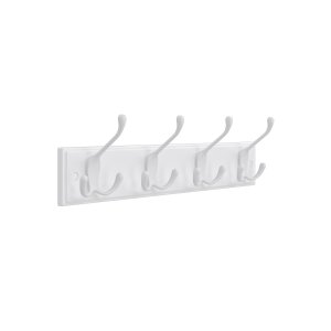 SONGMICS LHR30WT knager�kke, m. 4 knager - st�bt zink og hvid MDF (B:40) 