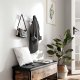 SONGMICS LHR30WT knager�kke, m. 4 knager - st�bt zink og hvid MDF (B:40) 