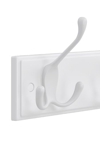 SONGMICS LHR30WT knager�kke, m. 4 knager - st�bt zink og hvid MDF (B:40) 