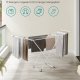 SONGMICS t�rkestativ, metall t�rkestativ for t�y, sammenleggbart, plassbesparende, frittst�ende t�rkestativ, med 2 m�kevinger, innend�rs og utend�rs bruk, senget�y, hvit ULLR540W01