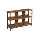 VASAGLE LLS104B01 reol, m. 6 rum - vintage brun sp�nplade og sort st�l