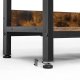 VASAGLE LLS104B01 reol, m. 6 rum - vintage brun sp�nplade og sort st�l