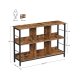 VASAGLE LLS104B01 reol, m. 6 rum - vintage brun sp�nplade og sort st�l