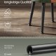 VASAGLE EKHO Kollektion - F&ouml;rvaringspall, Sminkbordspall, PU med s&ouml;mmar, Mid-Century Modern, Rund f&ouml;rvaringspall med st�lben, Kapacitet 150 kg, Skogsgr&ouml;n LOM005C01