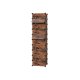 SONGMICS sammenl�sende skohylde, rektangul�r opbevaringsorganisator, modul�r g�r-det-selv-opbevaringshylde med 10 pladser, 40 x 30 x 17 cm til hver plads, plastikgarderobe med d�re, rustik brun LPC010A01