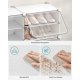 SONGMICS Skoreol, 8-kubers skoarrang�r med d�re, 32 par plastik skoopbevaringsskab, til sovev�relse, entr&eacute;, st�lramme, plastikpanel, hvid