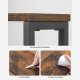 VASAGLE K�ksvagn med 4 niv�er, smal nischhylla, k�kshylla p� hjul, st�lram, handtag f�r sm� utrymmen, k�k, badrum, vardagsrum, arbetsrum, vintage, brun, svart LRC032B01V1