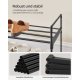 SONGMICS 3-lags skoreol, skoopbevaringsorganisator, metalopbevaringsreol, plads til 15 til 18 par sko, stabelbar skohylde, til entr&eacute;, stue, sovev�relse, 116 x 30 x 55 cm, sort LSA033B01