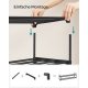 SONGMICS 3-lags skoreol, skoopbevaringsorganisator, metalopbevaringsreol, plads til 15 til 18 par sko, stabelbar skohylde, til entr&eacute;, stue, sovev�relse, 116 x 30 x 55 cm, sort LSA033B01