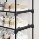 3-lags skohylde, s�t med 2 skohylder, til 12-15 par sko pr. enhed, stabelbar, 30 x 92 x 54 cm