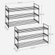 3-lags skohylde, s�t med 2 skohylder, til 12-15 par sko pr. enhed, stabelbar, 30 x 92 x 54 cm