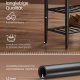 VASAGLE EKHO LSB054K01 b�nk, m. 2 skohylder - karamel kunstl�der og st�l (80x30)