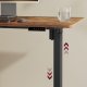 VASAGLE LSD021B01 H�jdejusterbart elektrisk skrivebordsstel, skrivebordsstativ, uden bordplade, med 2 kroge, hukommelsesfunktion med 3 h�jder, st�l, bl�ksort