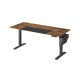 SONGMICS H�jdejusterbart elektrisk skrivebord, 70 x 160 x (72-120), fuldt justerbart, splejset bordplade, memory-funktion med 4 h�jder, vintage brun/sort base LSD026X01