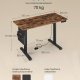 SONGMICS LSD132K01 H&ouml;henverstellbarer elektrischer Schreibtisch, 60 x 120 x 72120 cm, Memory-Funktion mit 4 H&ouml;hen, f&uuml;r Homeoffice und Arbeitszimmer, Vintage-Braun, Tintenschwarz