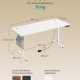 SONGMICS LSD138W01 H�jdejusterbart elektrisk skrivebord 180 x 80 cm Fuldt justerbart hukommelsesfunktion med 4 h�jder Cloud White
