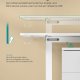 SONGMICS LSD138W01 H�jdejusterbart elektrisk skrivebord 180 x 80 cm Fuldt justerbart hukommelsesfunktion med 4 h�jder Cloud White