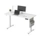 SONGMICS Elektrisk H�jdejusterbart Skrivebord, 180 x 80 x (72-120) cm, Sit-Stee-Bord, 4 H�jder, Hukommelsesfunktion til Kontor, Hjemmekontor, Cloud White LSD138W01