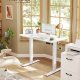 VASAGLE LSD310WZ03 H�jdejusterbart skrivebord St�ende skrivebord Computerbord Memory 4 H�jdejusterbart kontorbord 100 x 60 cm Cloud White