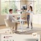 VASAGLE LSD312WZ03 H�jdejusterbart skrivebord St�ende skrivebord Computerbord Hukommelse Hukommelsesfunktion 4 h�jder Kontorbord 120 x 60 cm Cloud White