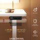 VASAGLE LSD312WZ03 H�jdejusterbart skrivebord St�ende skrivebord Computerbord Hukommelse Hukommelsesfunktion 4 h�jder Kontorbord 120 x 60 cm Cloud White
