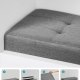 SONGMICS f&ouml;rvaringspall, hopf&auml;llbar puff, fotst&ouml;d, 38 x 110 x 40 cm, kubformad gavel med f&ouml;rvaring, lastkapacitet upp till 300 kg, f&ouml;r vardagsrum, sovrum, hall, skiffergr� LSF018G11