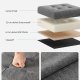 SONGMICS pall med f&ouml;rvaringsutrymme, liten hopf&auml;llbar b&auml;nk, fotpall 30 x 30 cm, f&ouml;rvaringsl�da, maxbelastning 130 kg, f&ouml;r vardagsrum, sovrum, studentrum, m&ouml;rkgr� LSF028G01