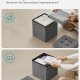 SONGMICS pall med f&ouml;rvaringsutrymme, liten hopf&auml;llbar b&auml;nk, fotpall 30 x 30 cm, f&ouml;rvaringsl�da, maxbelastning 130 kg, f&ouml;r vardagsrum, sovrum, studentrum, m&ouml;rkgr� LSF028G01