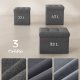 SONGMICS pall med f&ouml;rvaringsutrymme, liten hopf&auml;llbar b&auml;nk, fotpall 30 x 30 cm, f&ouml;rvaringsl�da, maxbelastning 130 kg, f&ouml;r vardagsrum, sovrum, studentrum, m&ouml;rkgr� LSF028G01