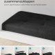 SONGMICS pall med f&ouml;rvaringsutrymme, LSF077B01, hopf&auml;llbar b&auml;nk, 38 x 110 x 38 cm fotpall, f&ouml;rvaringsl�da, maxbelastning 300 kg, f&ouml;r vardagsrum, sovrum, hall, bl&auml;cksvart