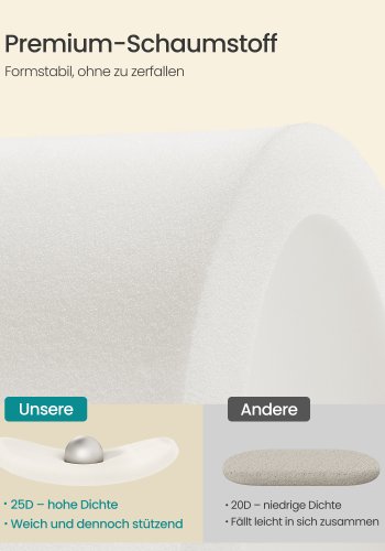 SONGMICS LSF297LH01 F&ouml;rvaringspuff, F&ouml;rvaringsl�da, Hopf&auml;llbart fotst&ouml;d, Enkel montering, F&ouml;r vardagsrum, hall och sovrum, Sammet, Kapacitet 110 l, 38 x 110 x 38 cm, Kr&auml;mvit