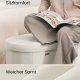 SONGMICS LSF297LH01 F&ouml;rvaringspuff, F&ouml;rvaringsl�da, Hopf&auml;llbart fotst&ouml;d, Enkel montering, F&ouml;r vardagsrum, hall och sovrum, Sammet, Kapacitet 110 l, 38 x 110 x 38 cm, Kr&auml;mvit