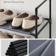 SONGMICS 10-etagers skohylde, skostativ, pladsbesparende skoopbevaring, 45 x 28 x 173 cm, metalramme, hylder af ikke-v�vet stof, til entr&eacute;, sovev�relse, gr� LSH010G01