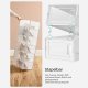 SONGMICS sko�sker, pakke med 12 stabelbare skoopbevaringsarrang�rer, foldbare og alsidige til sneakers, passer op til UK-st�rrelse 10,5, transparent og hvid LSP12SWT