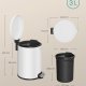SONGMICS Pedalk&auml;rl f&ouml;r badrum, 3 l st�lk&auml;rl med mjukst&auml;ngande lock, innerk&auml;rl, f&ouml;r avfall, sovrum, Cloud White LTB013WZ01